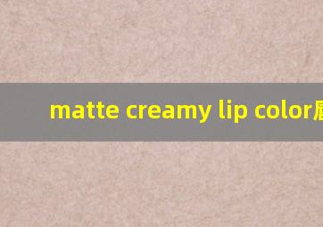 matte creamy lip color唇釉